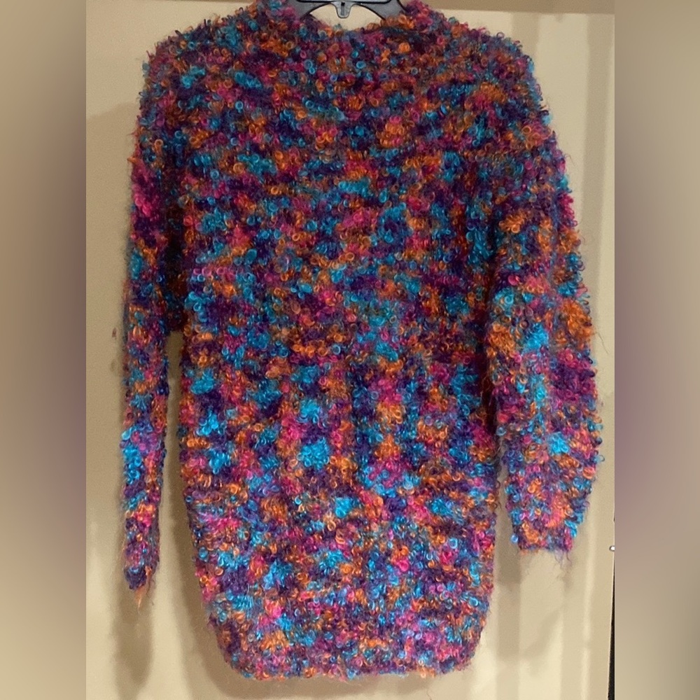 Vintage original express hand, knitted, oversized, sweater, size small